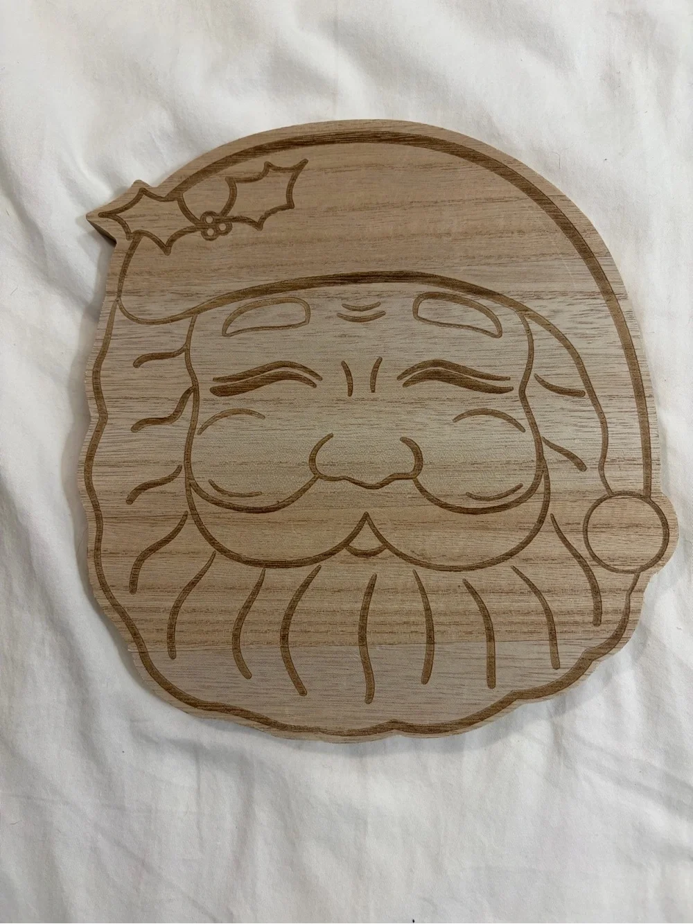 Paint Your Own Wooden Santa Wall Décor 9.5 Inch DIY Christmas Craft